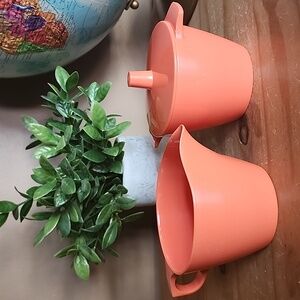 MCM Melamine Salmon Creamer And Sugar Bowl Dorchester